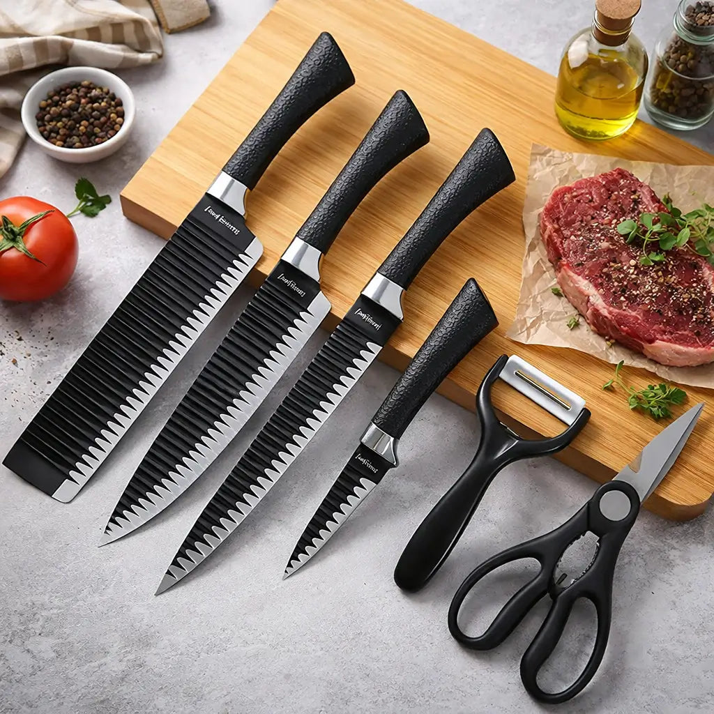 Kit Cozinha Profissional 6 Peças – INCLUI Descascador e Tesoura