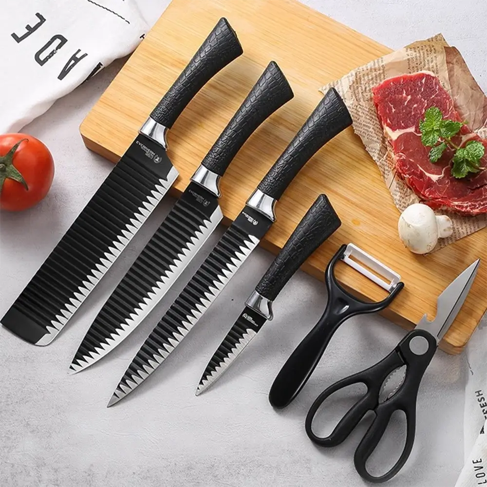 Kit Cozinha Profissional 6 Peças – INCLUI Descascador e Tesoura