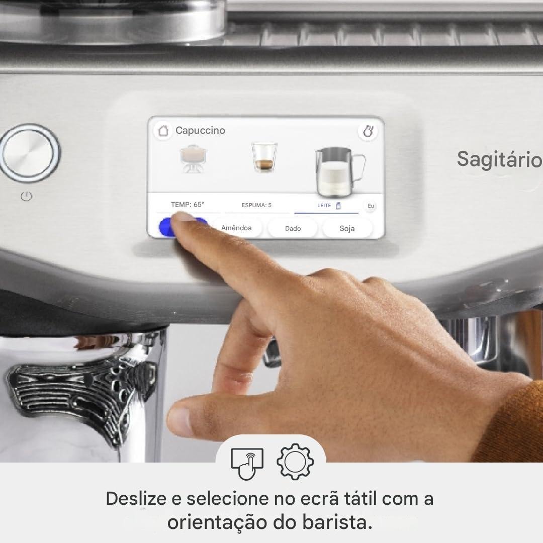 Máquina de café Sage em aço inoxidável